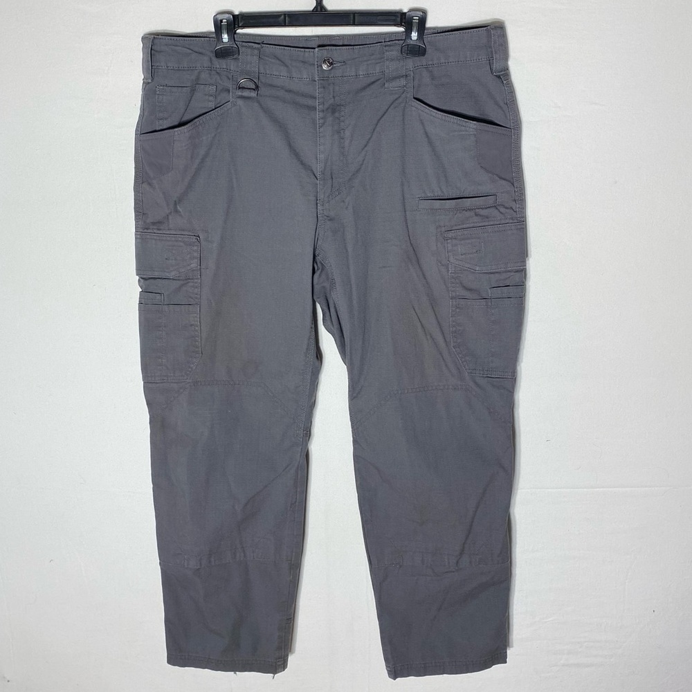 Noble Outfitters Full Flex Grey Rip Stop Straight Leg Cargo Pants 40